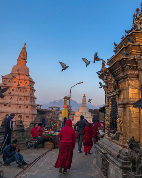 Syambhunath Stupa kathmandu nepal photo