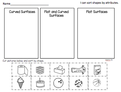 Hann's On in Kindergarten: 3D Shapes