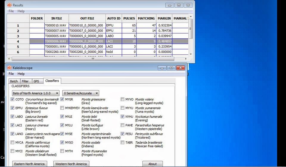 Review Kaleidoscope Pro Software From Wildlife Acoustics Part 2 Of 2