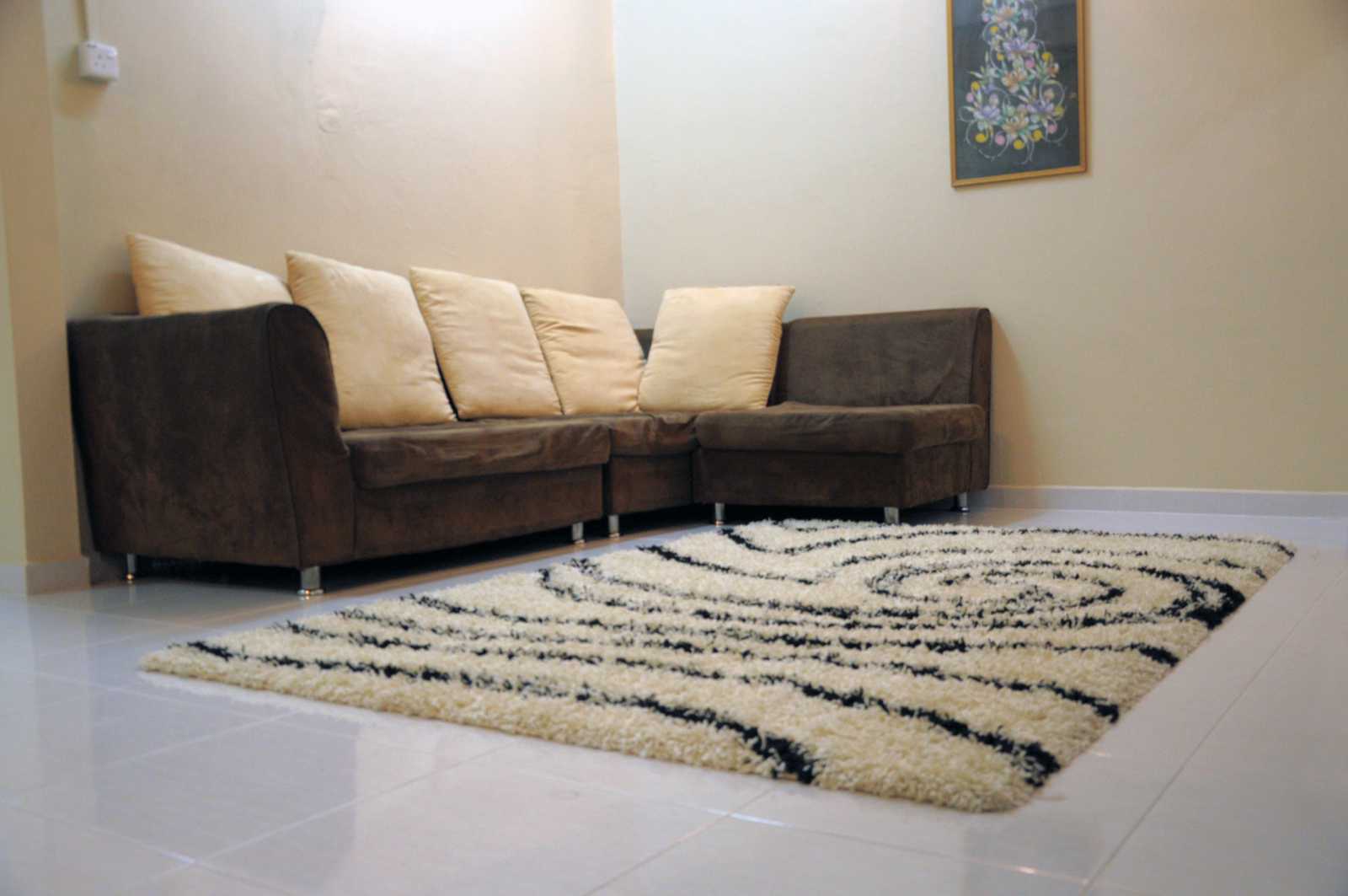 Ruang Tamu Sofa Carpet Berbulu Tebal Artie Homestay Kota Bharu Ruang Tamu Sofa Carpet Berbulu Tebal