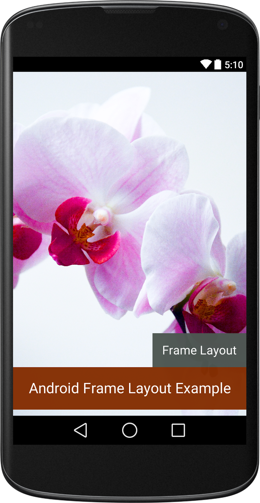 Android Frame Layout Example - Android xml ui design