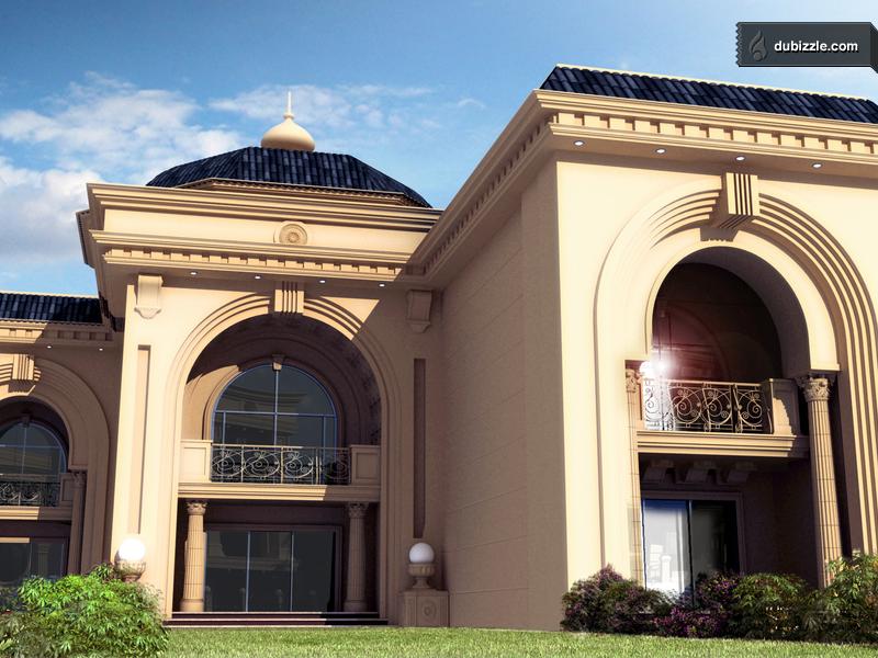 صور ديكور واجهات فلل الكويت موزاييك GRC