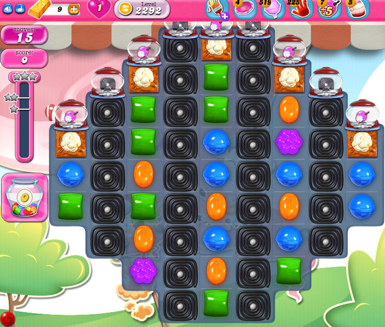 Candy Crush Saga level 2292 Candy Crush Saga level 2292