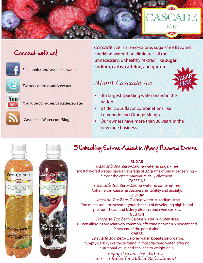 Inspired by Savannah Cascade ICE A Refreshing Alternative to Sugary