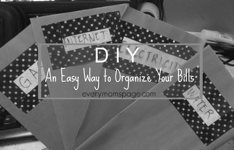 DIY: Organize Your Monthly Bills