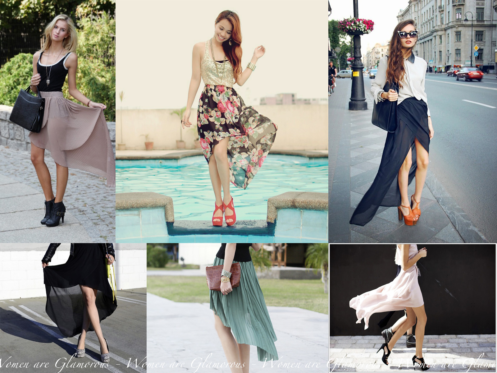 Style Check Mullet Skirt Women are Glamorous