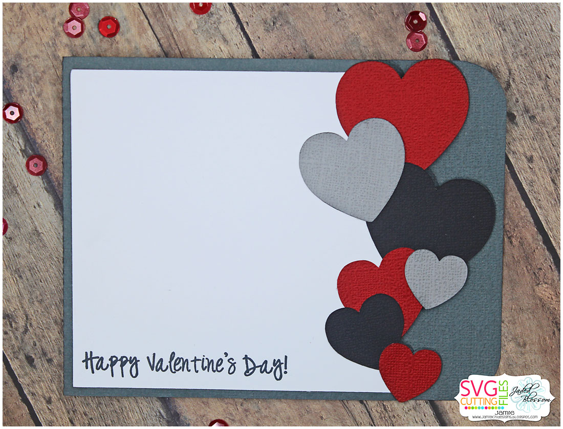 SVG Cutting Files Die Cut Edge Heart Card