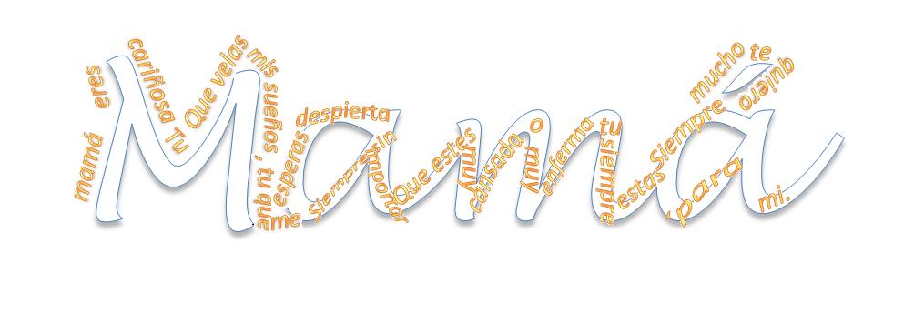 Dia De Madre Caligrama Para Mama