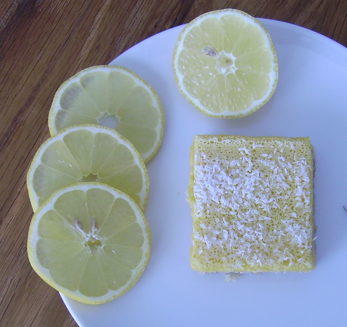 Mia's Gluten free Coffee Shop Glutenfree, lowcarb Lemon Coconut Bars