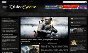 VideoScene blogger template