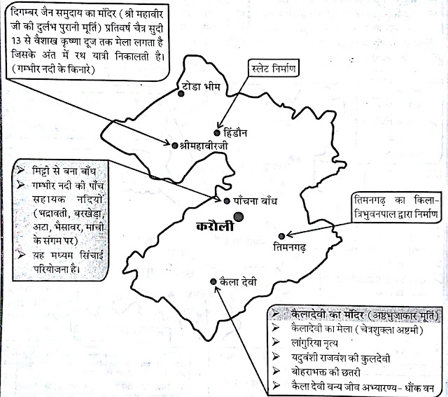 Karauli map in hindi Karauli map