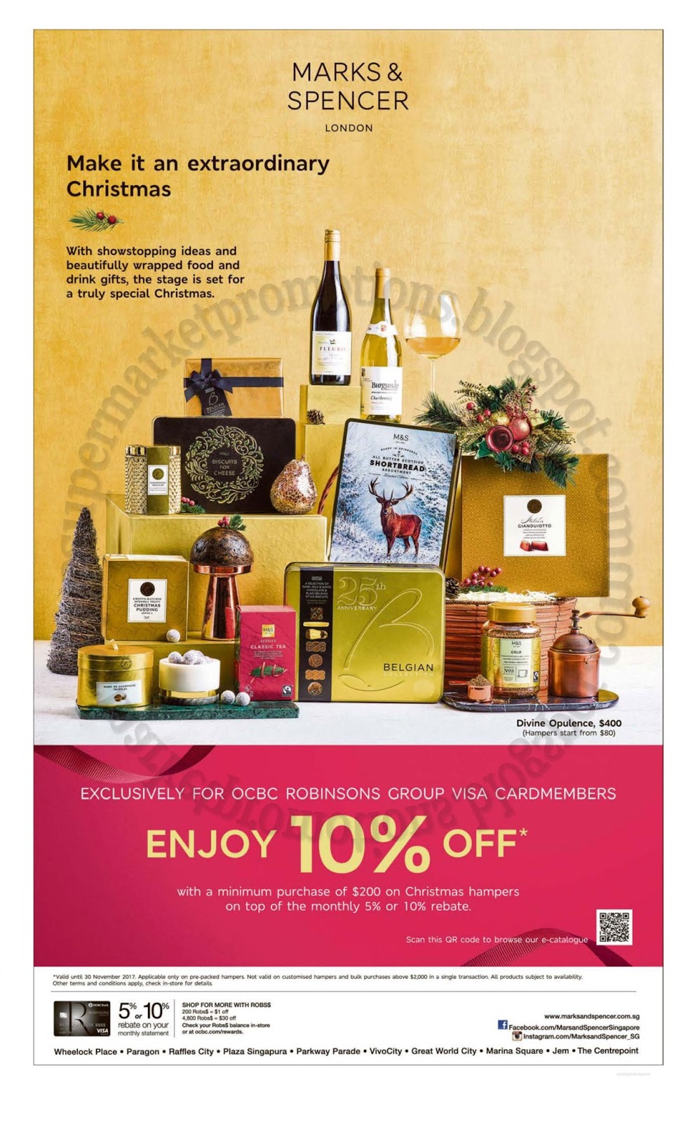 Marks & Spencer Christmas Hampers 09 30 November 2017 Supermarket Promotions