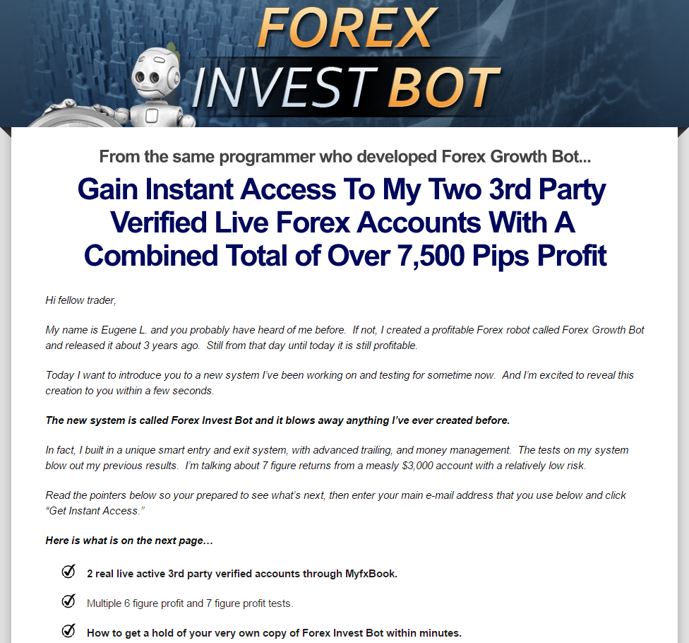 Online forex investment programs