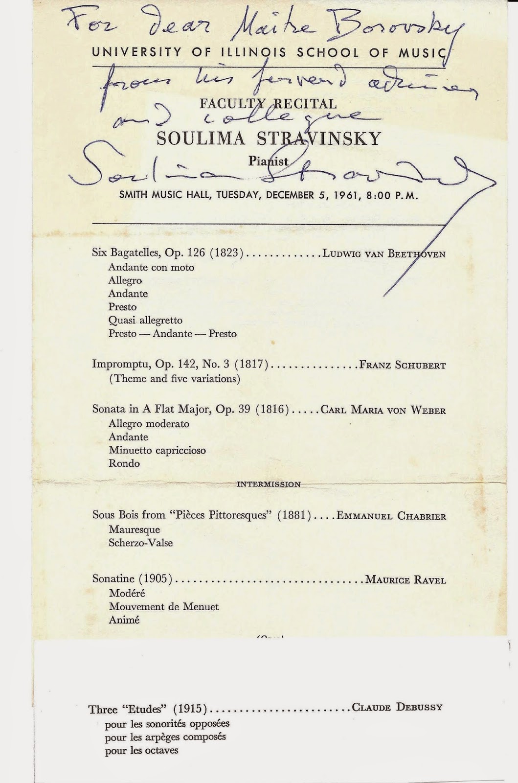 Alexander K Borovsky Master Pianist Letters Quotes