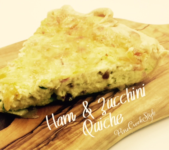 Pine Creek Style Ham & Zucchini Quiche...