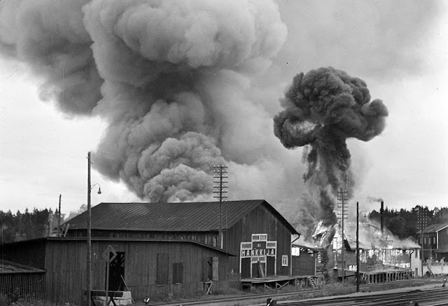 Aftermath of a bombing attack.