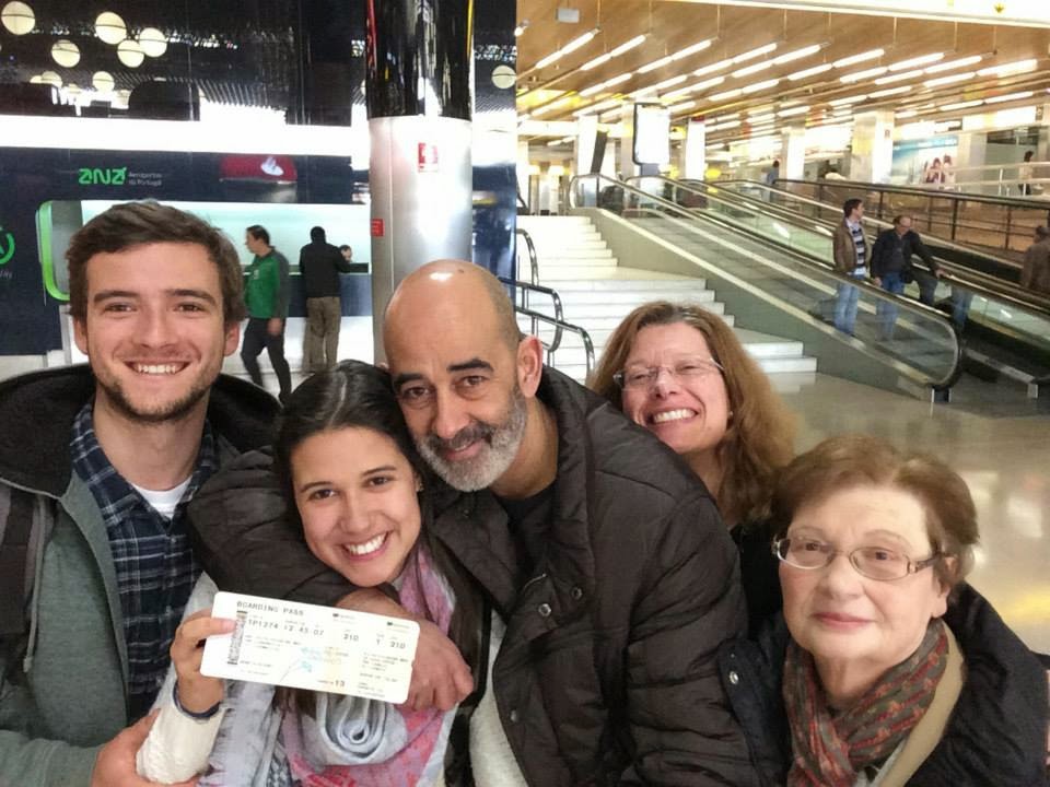 Catarina ,no Aeroporto de Lisboa