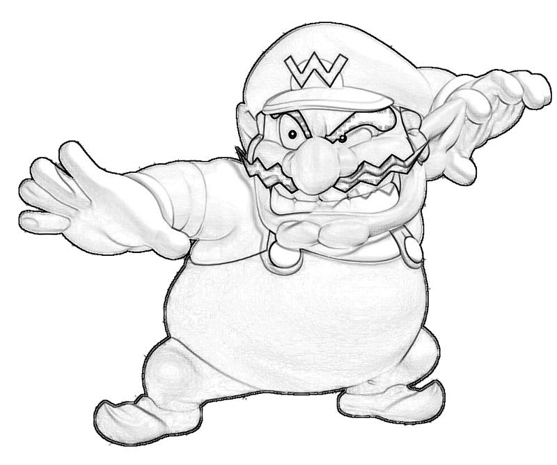 wario coloring pages - photo #19