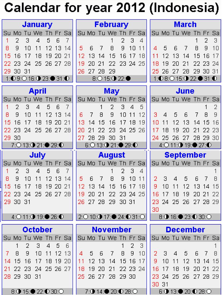 Kalender 2012