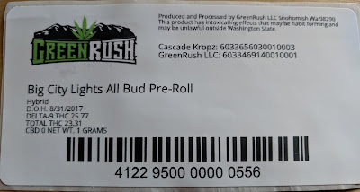 Green Rush C3500 Label