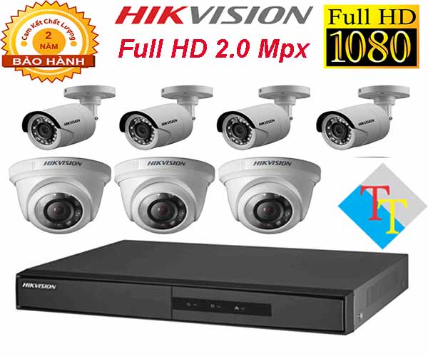 Bộ 7 Camera HIKVISION