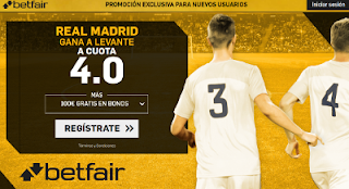betfair supercuota victoria de Real Madrid a Levante liga 9 Septiembre betfair supercuota victoria de Real Madrid a Levante liga 9 Septiembre