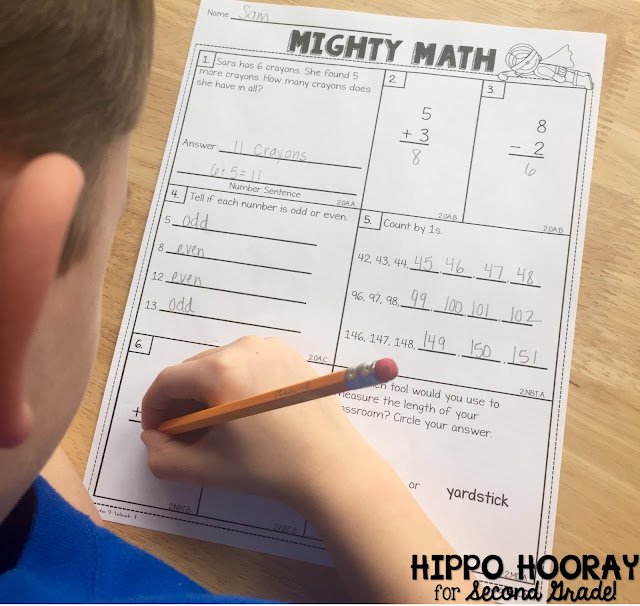 Mighty Math is a CCSS aligned weekly formative assessment. In just 20-30 minutes a week, you can assess all of the standards! Grades K-3 available.