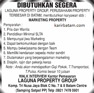 Lowongan Kerja Laguna Property Group