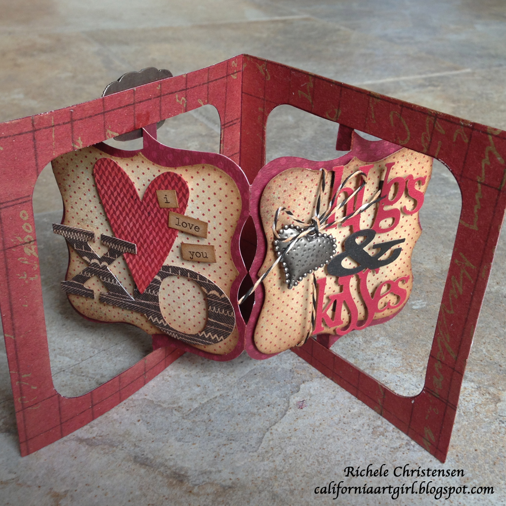 Richele Christensen Hugs and Kisses Accordion Flip Card