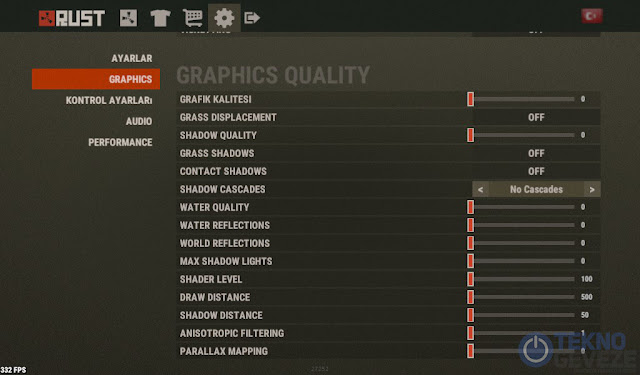 Rust FPS Arttırma Ayarları