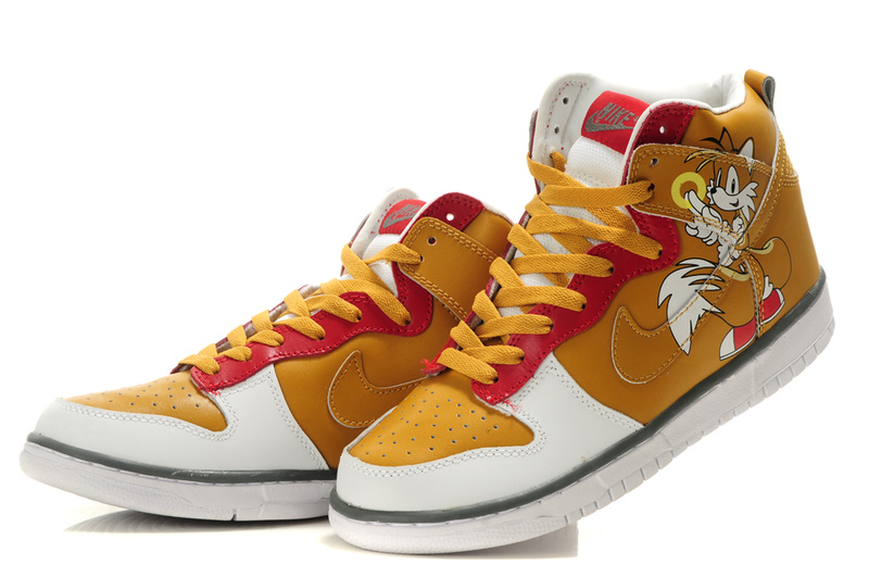 Custom Miles Prower Nikes Tails Dunk Sonic The Hedgehog Sneakers For ...