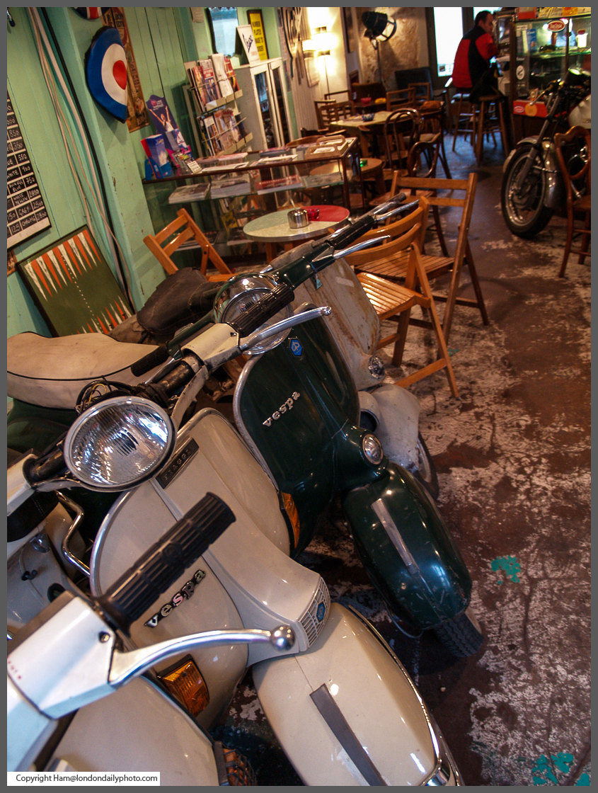 London Daily Photo Coffee and Scooters