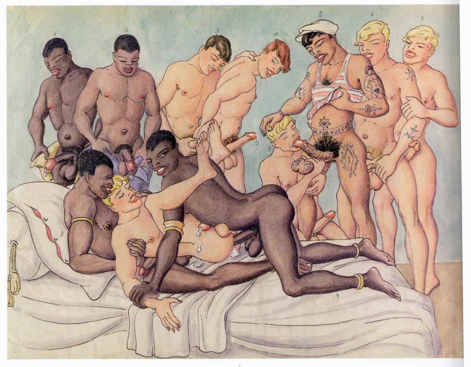 Vintage bi orgy