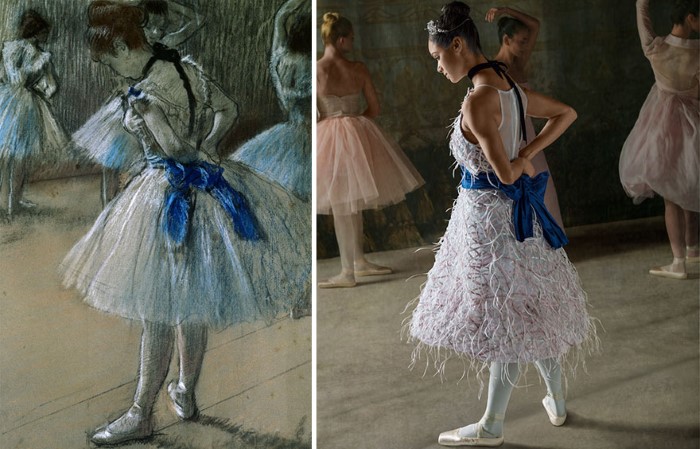 Балерина оживила картины известного импрессиониста Эдгара Дега