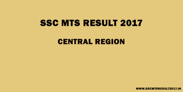 SSC MTS Central Region SSC MTS Central Region result