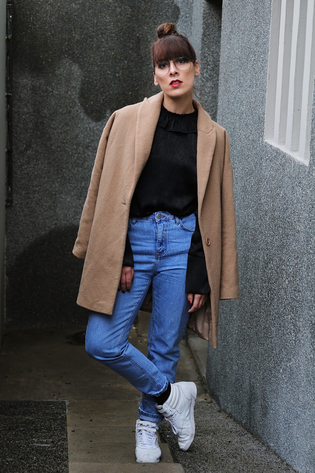 manteau long beige