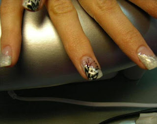 Tattoos Photos Design Gallery: Zebra Nail Designs - Acrylic Nails