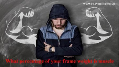 What percentage of your frame weight is muscle What percentage of your frame weight is muscle