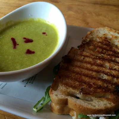 pea soup and grilled cheese at TOAST Kitchen + Bar in Oakland, California