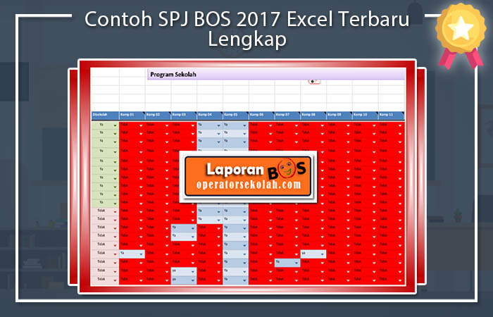 Contoh SPJ BOS 2017 Excel Terbaru Lengkap Contoh SPJ BOS 2017 Excel