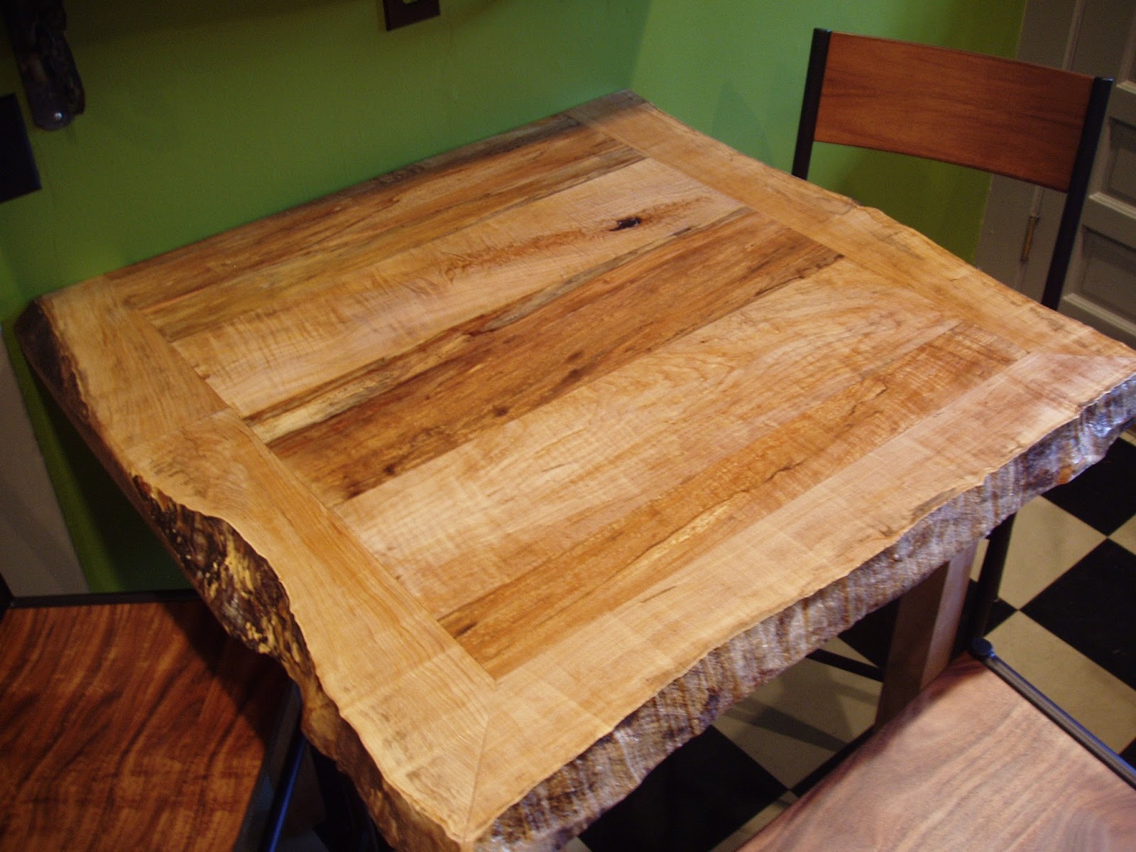 driftedge woodworking Custom Order Live Edge Kitchen Table and