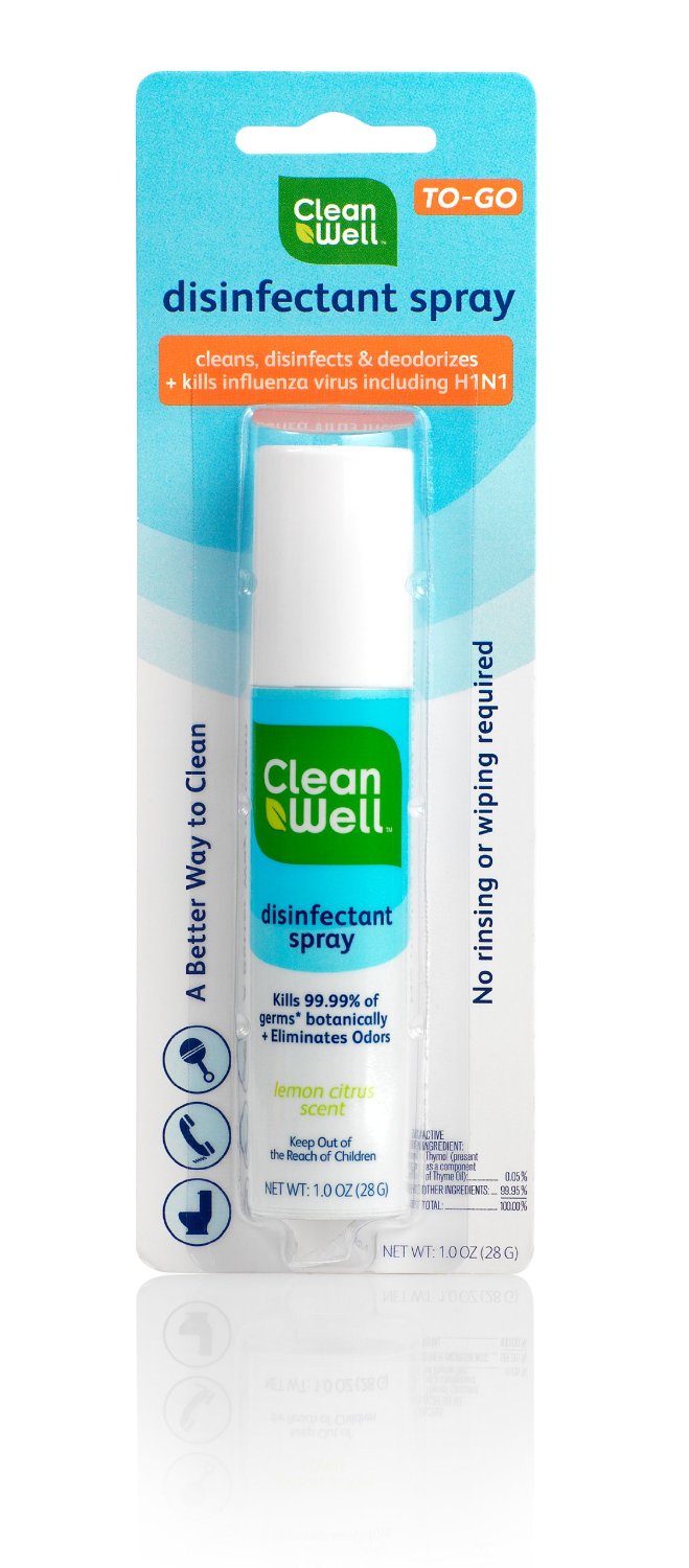 Rjay's Freebies Disinfectant Spray To Go by CleanWell 1 oz Spray Review