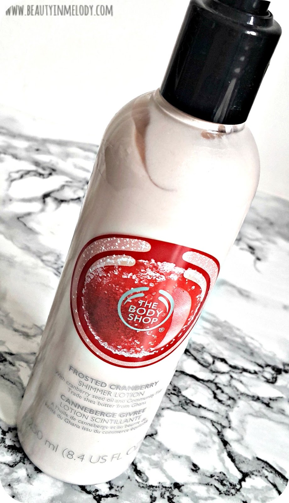 The Body Shop Frosted Cranberry Shimmer Lotion Review