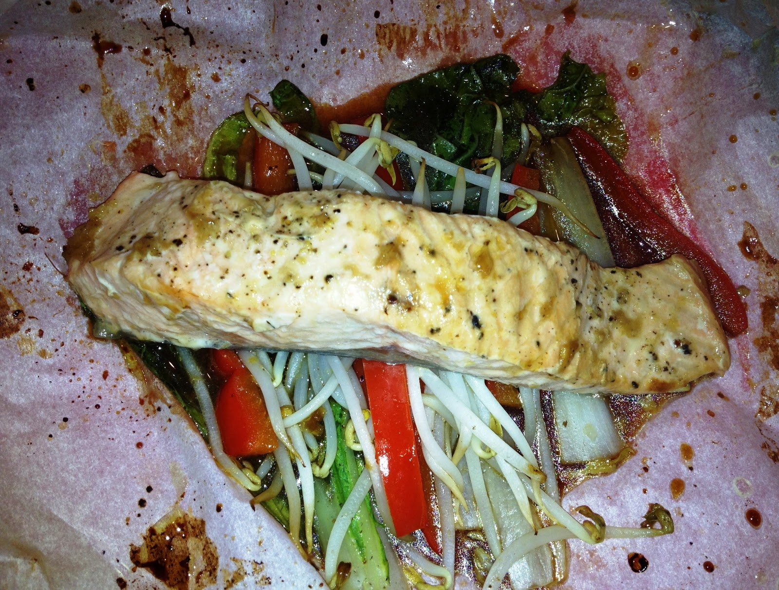 Lex's Life SesameGinger Salmon en Papillote