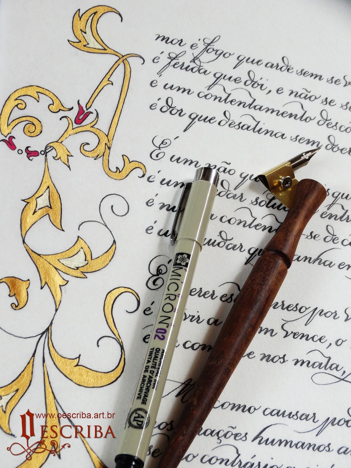 Caligrafia Artística Letras Capitulares Um luxo! Caligrafia Artística Letras Capitulares Um luxo!