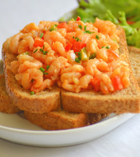 Spicy Peppered Shrimp Sandwich