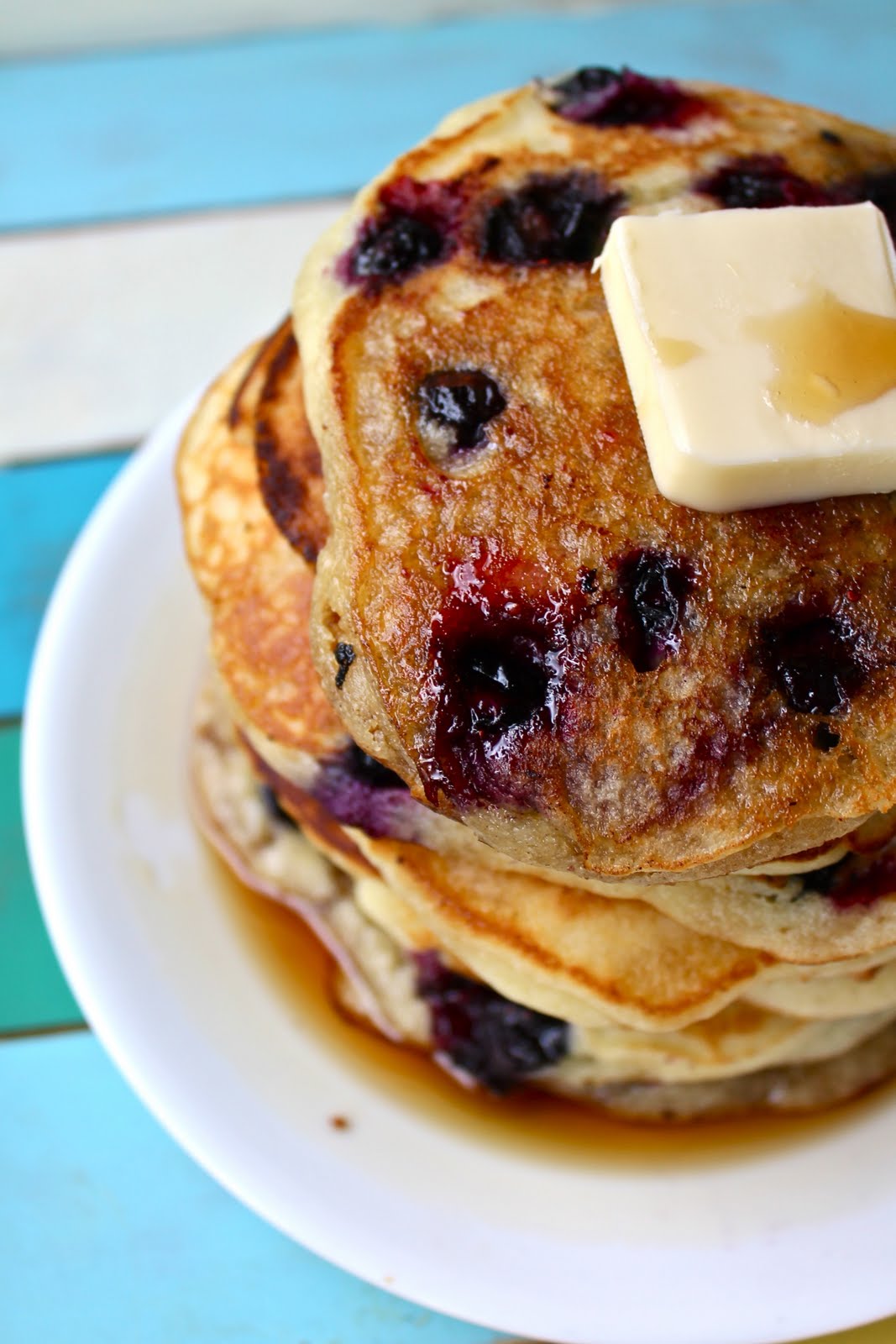 Yammie's Noshery Sour Cream Blueberry Pancakes