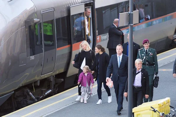 Pregnant Crown Princess Victoria of Sweden and Princess Estelle of Sweden have arrived in Norway