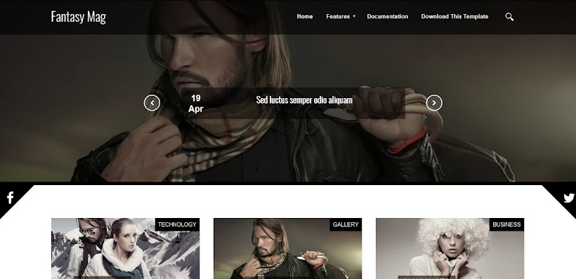 Fantasy Mag Free Blogger Template
