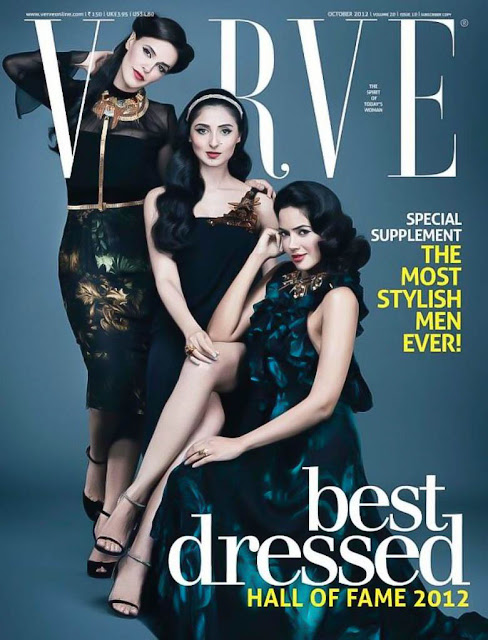  Neha Dhupia,Pernia Qrueshi, Sameera Reddy on cover of VERVE Magazine
